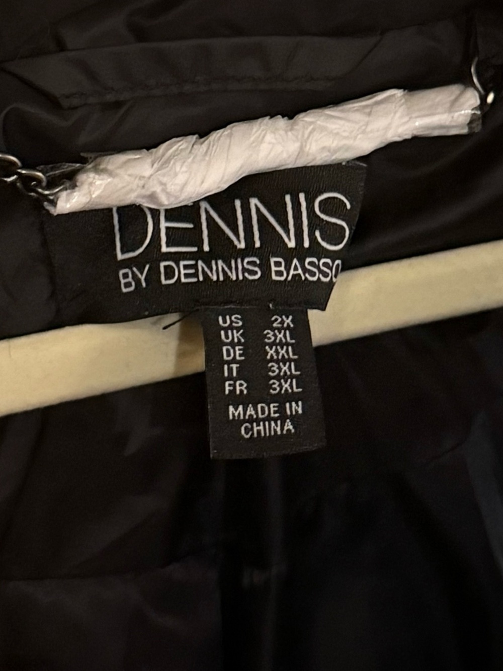 Dennis Basso 2X Black Quilted Puffer Jacket Faux Mink Trim Plus Size NWOT - Picture 4 of 7